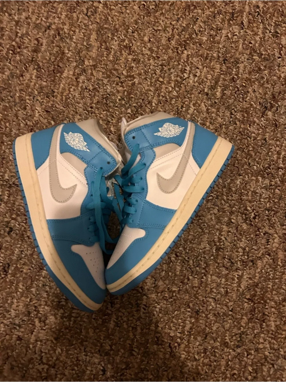 Jordan Kids Sneakers in University Blue and White